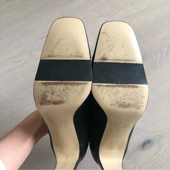 Amalfi by Rangoni Made in Italy Leather black heels - Picture 5 of 9
